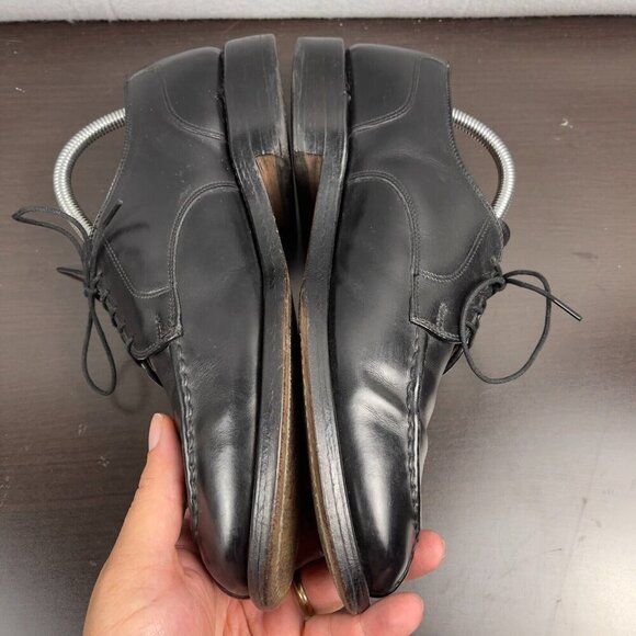 Allen Edmonds Bradley Black Leather Split Toe Derby Dress Show Size 8.5 - Picture 4 of 8